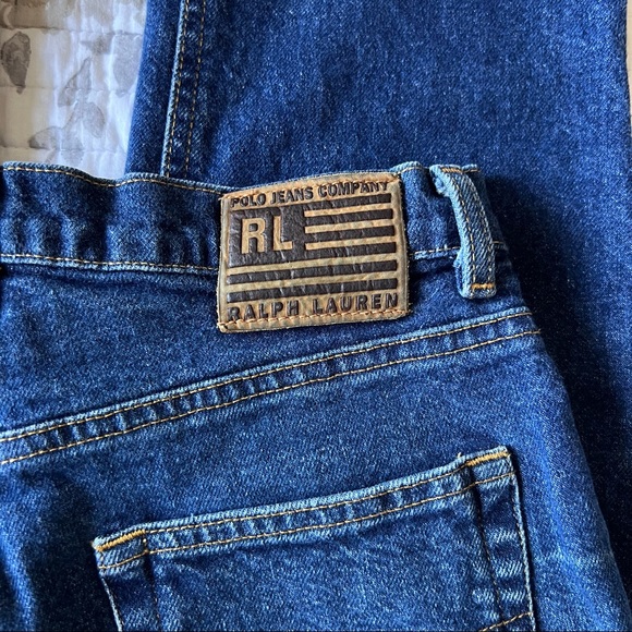Ralph Lauren Classic Stretch Straight Jeans in Blue Medium Wash • 4 x 29” Inseam - Picture 5 of 8